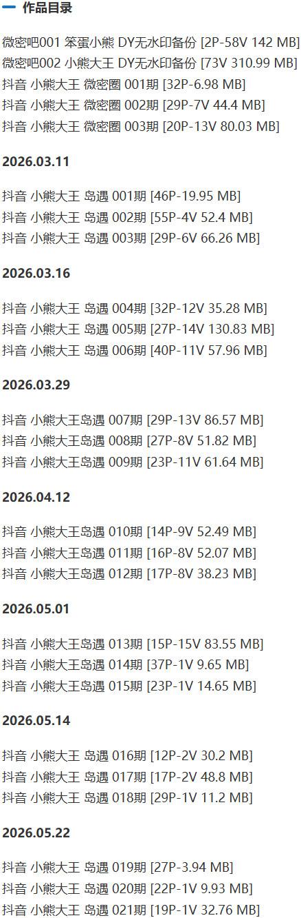 小熊大王 – 微密圈写真&视频合集【持续更新中】-2
