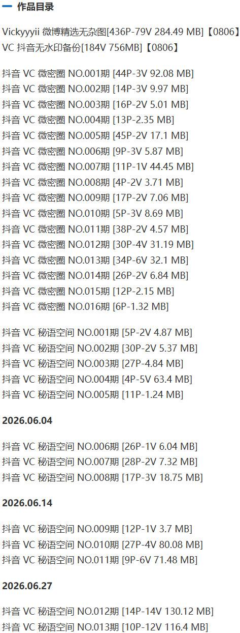 Vickyyyii(VC) – 微密圈等写真&视频合集【持续更新中】-2